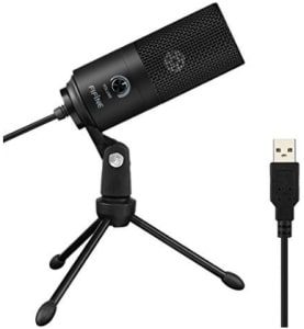 USB Microphone, Fifine Metal Condenser Recording Microphone for Laptop MAC or Windows 